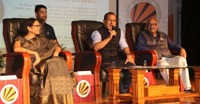 Key Policy player Shaurya Doval invoked LPU Students to “be a change to make advantageous India”
